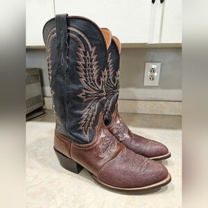 Mens 10 EE Lucchese Brown Elephant Cowboy Boots, Excellent!